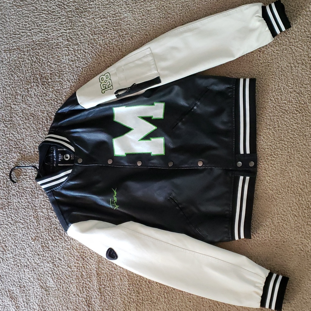 Custom hand painted "Teenagers from Mars" letterman jacket.